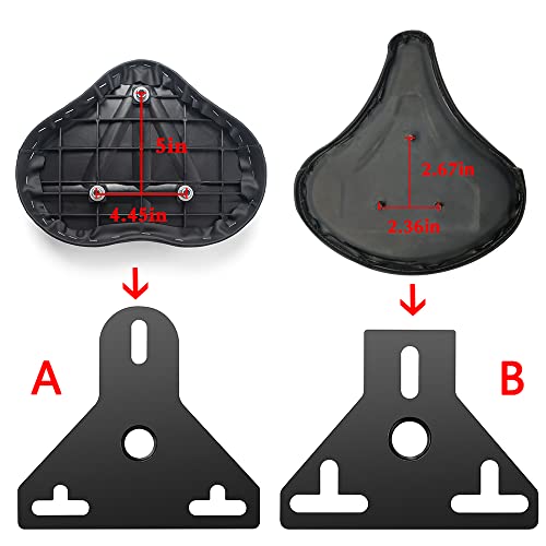 Extensión universal de sillín para modelos FDX 2.0 y 3.0, adaptador de asiento para bicicleta estática ajustable, estructura de soldadura de acero sólido (adaptador de sillín pequeño)