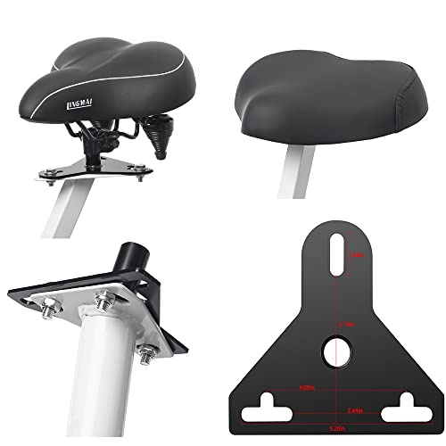 Extensión universal de sillín para modelos FDX 2.0 y 3.0, adaptador de asiento para bicicleta estática ajustable, estructura de soldadura de acero sólido (adaptador de sillín pequeño)
