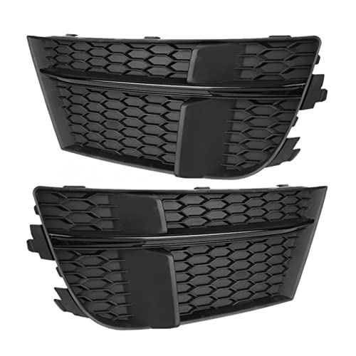 Exterior Parts Accesorio Modificado COMPAJO Negro Fog Fuerza LUZ DE LA LÁMPARA DE LA LÁMPARA DE LA PEQUEÑA for Audi A3 S- Línea / S3 2017 2018 2019 Niebla Luz Grille Racing Grill