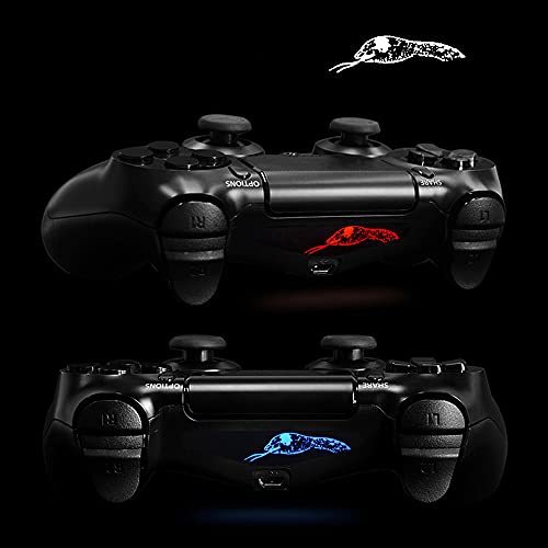 eXtremeRate 30 Piezas/Kit Adhesivo para PS4 Mando de la Barra luz Vinilo Pegatinas Calcomanías Skins Stickers Light Bar Cover para Playstation 4 Pro Slim Original Control(Modelo-10)