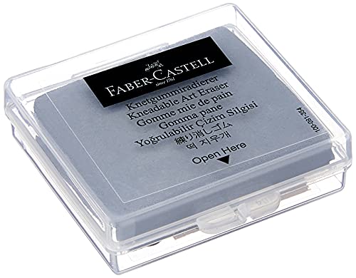 Faber-Castell - Goma de borrar en caja de plástico, color gris