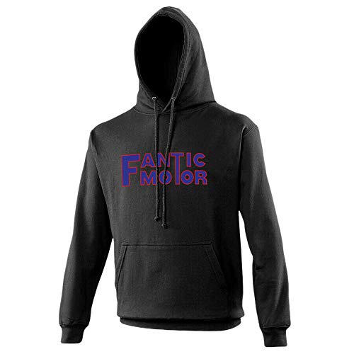 Fantic Motor Hoodie Biker Motorcycle Rider Sweatshirt Black XXL