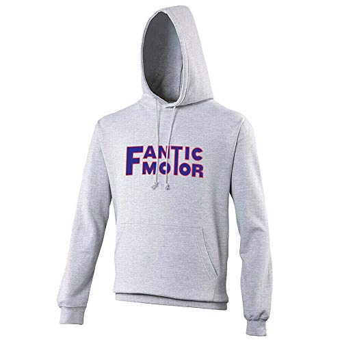 Fantic Motor Hoodie Biker Motorcycle Rider Sweatshirt Grey L