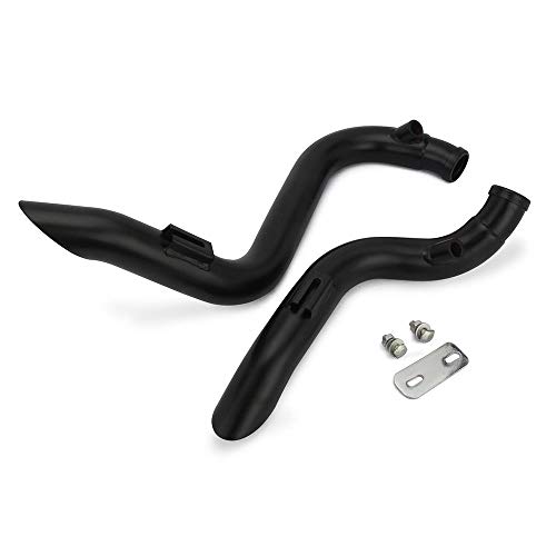 Fast Pro Tubo de escape de motocicleta Touring Sportster + soporte de suspensión + atadura anticalor para modelos Softail CONTROLES DELANTERO SOLO Dyna FXD FXDWG Touring Sportster Negro