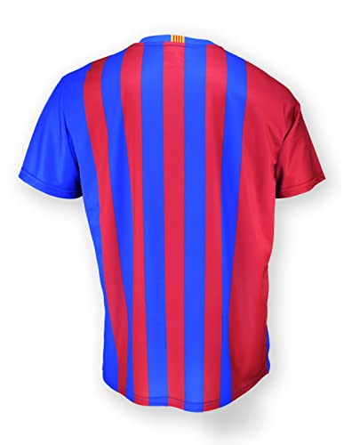 FC. Barcelona Camiseta Adulto 1ª EQ. Temporada 2021-22 - Producto con Licencia - 100% Poliéster – Dorsal Liso - Talla M