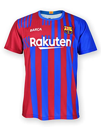 FC. Barcelona Camiseta Replica 1ª EQ. Temporada 21/22 Adulto - Producto con Licencia - 100% Poliéster – Dorsal 9 Memphis - Talla XXL