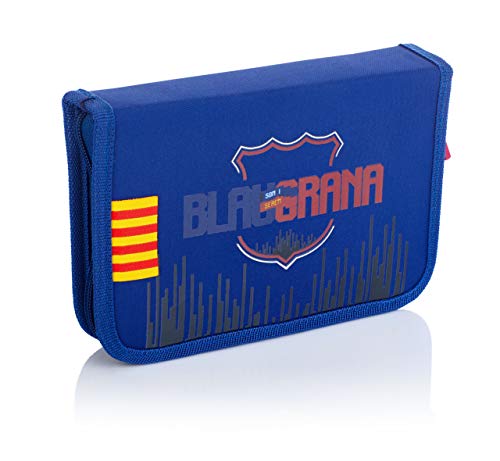 FC Barcelona Estuche sin Accesorios, 2 Compartimentos, FC-235 Barcelona Barca Fan 7 Estuche, 20 cm, 503019002