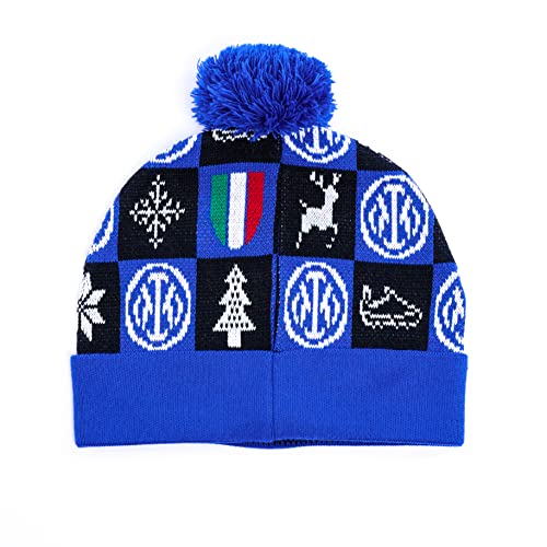 F.C. Inter Inter Xmas Beanie 2021 Gorro, Turquesa, Talla única Unisex Adulto