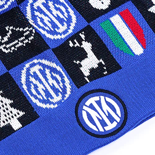 F.C. Inter Inter Xmas Beanie 2021 Gorro, Turquesa, Talla única Unisex Adulto