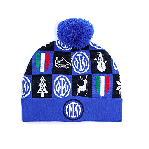 F.C. Inter Inter Xmas Beanie 2021 Gorro, Turquesa, Talla única Unisex Adulto