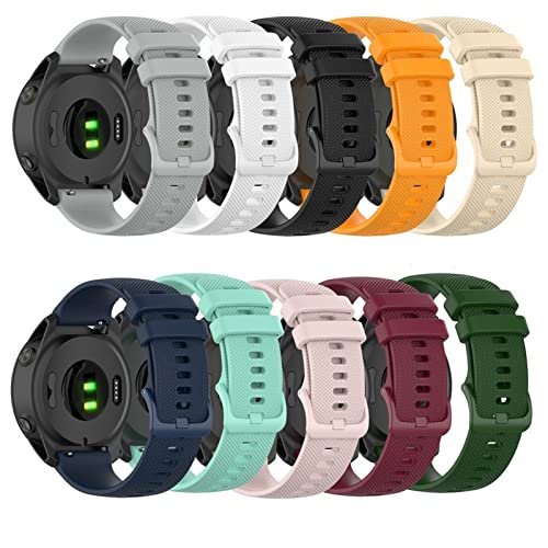 FEFD Reloj de reemplazo Correa de Banda for Garmin Venu 2S 2 Venu2 Venu2S Moda SmartWatch Sofá Silicona Sports Sport Strap (Color : 10, Size : Venu 2S)