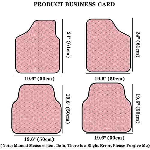 Fei Mei Alfombras Coche Universal, 4 Alfombra para Coche Anime De Moqueta, Todocaminos Y Camiones Hecha para Todas Las Estaciones (Color : Kamado Nezuko)