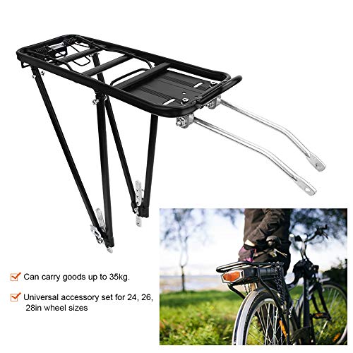 Felenny Soporte Universal para Bicicleta Soporte Ajustable para Bicicleta Soporte para Bicicleta para Disco V Soporte de Freno Ideal para Colocar La Cesta de La Mochila del Asiento