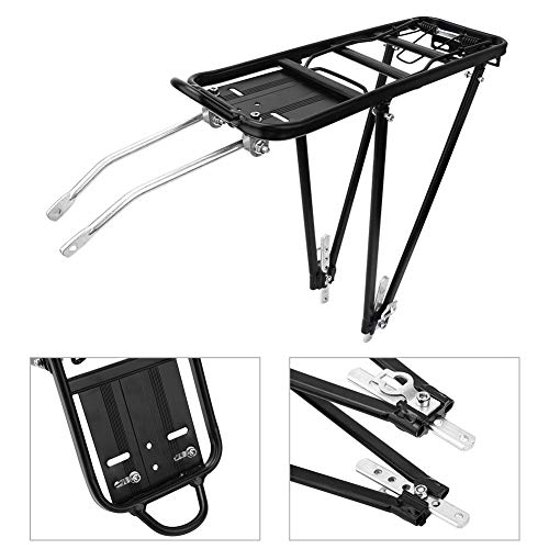 Felenny Soporte Universal para Bicicleta Soporte Ajustable para Bicicleta Soporte para Bicicleta para Disco V Soporte de Freno Ideal para Colocar La Cesta de La Mochila del Asiento