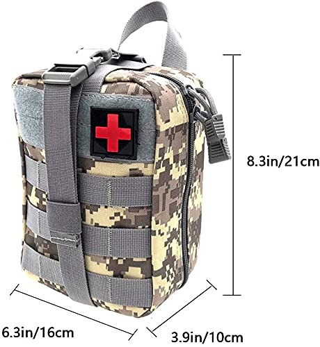 Feloyal MOLLE Médico Bolsa Primeros Auxilios Bolsa Táctica Compacta Botiquín