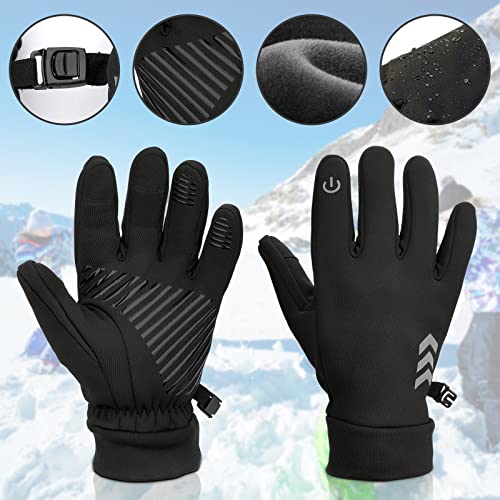 Fengzio Guantes de Invierno para niños Guantes Deporte Invierno de Niños - Mitones Pantalla Táctil Antideslizante Infantil para Fútbol Sport Ski Juego Ciclismo Escalar Deporte al Aire Libre