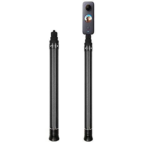 Fenmic Palo Selfie de Fibra de Carbono de 1,5 m para Insta360 One X2 / One X/One R Compatible con Gopro 9 8 7 / OSMO Pocket 2