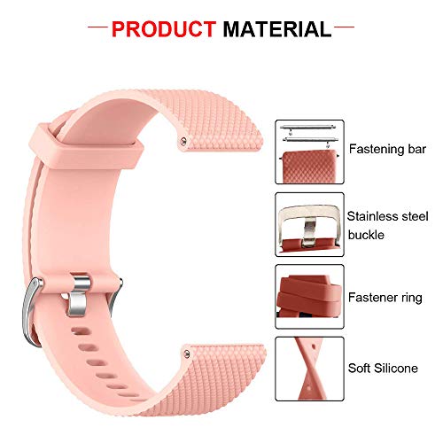 Ficocean Correa de Reloj Compatible para Polar Ignite, Pulsera de Silicona Brazalete de Repuesto Banda de Deportes Correa de Muñeca para Polar Ignite (Rosa, S)