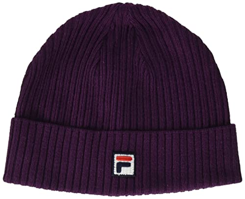 Fila Fisherman Beanie with F-Box Logo Boina, Bloom de Invierno, Talla única Unisex Adulto