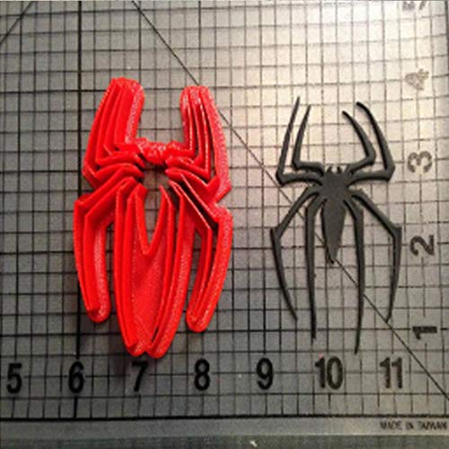 Film Super Hero Spider Face Eyes Spider Web Cookie Cutter Set Made 3D Printed Fondant Cupcake Top Cake Cutter Decorating Tool,Spiderman Face 3Inch