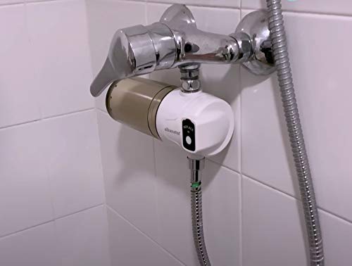 Filtro para ducha Alkanatur - Totalmente libre de sulfito cálcico - Elimina hasta el 99% del cloro y metales pesados - 50.000 litros de agua - Mejora el pelo y la piel