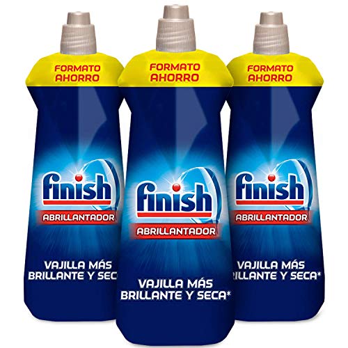 Finish Triplo Abrillantador Lavavajillas - Pack de 3 unidades x 800 ml - 480 lavados