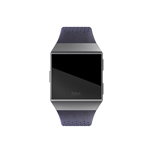 Fitbit Ionic Correa de Cuero, Unisex Adulto, Azul Nocturno, Small