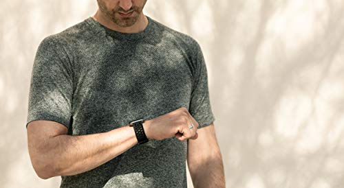 Fitbit Versa 2 Watch Strap, Unisex-Adult, Negro, Large