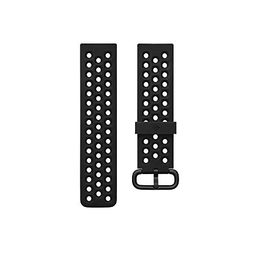 Fitbit Versa 2 Watch Strap, Unisex-Adult, Negro, Large