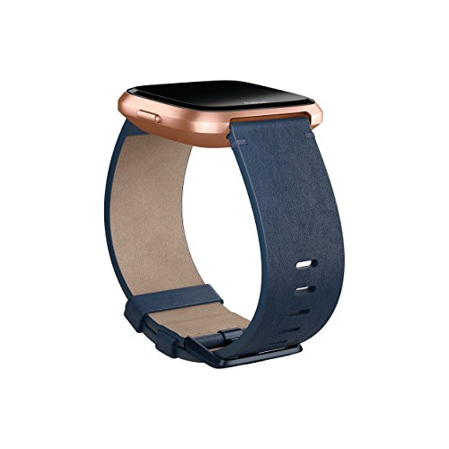 Fitbit Versa Correas de Cuero, Unisex adulto, Azul Medianoche, L