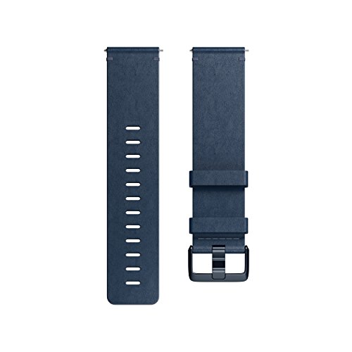 Fitbit Versa Correas de Cuero, Unisex adulto, Azul Medianoche, L