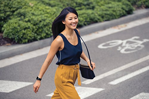 Fitbit Versa Correas de Cuero, Unisex adulto, Azul Medianoche, L