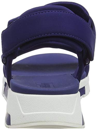 Fitflop HEDA Sport Sandal-Chain, Sandalias deslizantes Mujer, Midnight Navy, 42 EU