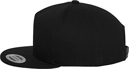 Flexfit Gorra Classic 5 Panel Snap Back Negro Negro Talla:Talla única