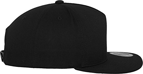 Flexfit Gorra Classic 5 Panel Snap Back Negro Negro Talla:Talla única