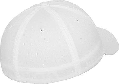 Flexfit Wooly Combed Gorra de béisbol para Unisex adulto, Blanco (white), XXL