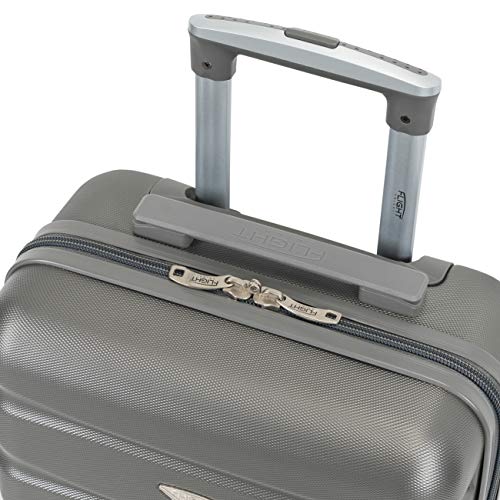 Flight Knight Maleta De Mano 55x35x20 cm Compatible con Vueiling, Iberia, RyanAir, Easyjet, Air Nostrum, Air Europa Entre Muchas Otras! Maleta Cabina 2 Ruedas ABS Maleta Trolley Ligera