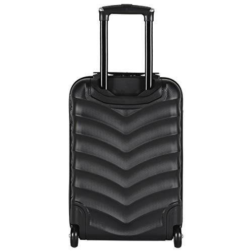 Flight Knight Maleta De Mano 55x35x20 cm Compatible con Vueiling, Iberia, RyanAir, Easyjet, Air Nostrum, Air Europa Entre Muchas Otras! Maleta Cabina 2 Ruedas ABS Maleta Trolley Ligera