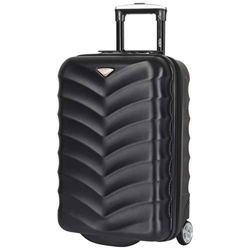 Flight Knight Maleta De Mano 55x35x20 cm Compatible con Vueiling, Iberia, RyanAir, Easyjet, Air Nostrum, Air Europa Entre Muchas Otras! Maleta Cabina 2 Ruedas ABS Maleta Trolley Ligera