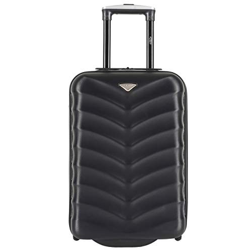 Flight Knight Maleta De Mano 55x35x20 cm Compatible con Vueiling, Iberia, RyanAir, Easyjet, Air Nostrum, Air Europa Entre Muchas Otras! Maleta Cabina 2 Ruedas ABS Maleta Trolley Ligera