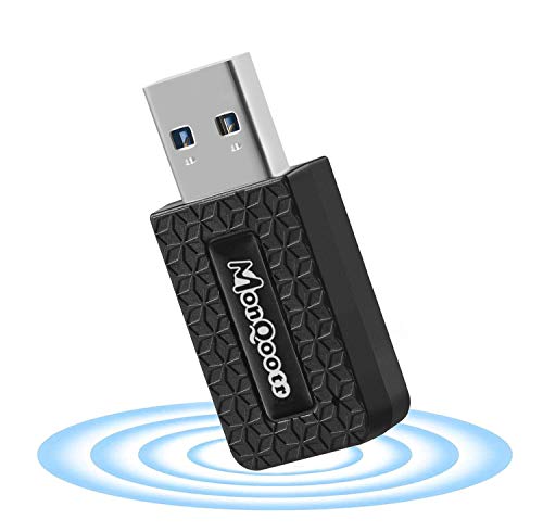 Fly Biz Adaptador WiFi USB Receptor, Tarjeta de Red con Doble Banda AC 1300 MBps, Mini Tamaño, USB 3.0, Seguridad Avanzada, Compatible con Windows 7/8/10/2000/XP/Vista, Linux, Mac 10.06-10.15