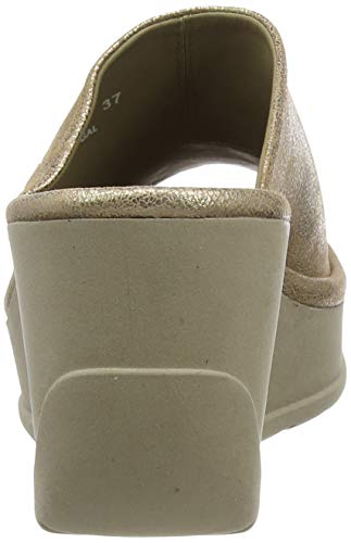 FLY London Jamb864fly, Mules Mujer, Dorado (Luna 014), 40 EU