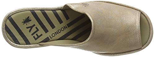 FLY London Jamb864fly, Mules Mujer, Dorado (Luna 014), 40 EU