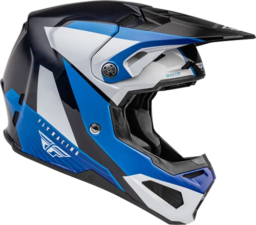 Fly Racing Casco Formula Carbon Prime 2022 (Azul/Blanco/Azul Carbono, XXL: