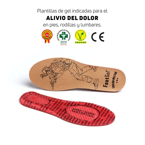 Footgel - Plantilla Edition Militar y Policial – Plantillas Tácticas Combate el dolor de las articulaciones (EUCALIPTO, 39-42)