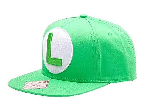 for-collectors-only Super Mario Cap Luigi Gorro L Original Nintendo Snapback Gorra Gorra