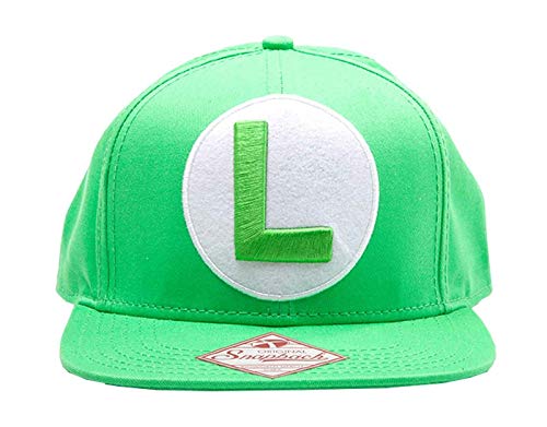 for-collectors-only Super Mario Cap Luigi Gorro L Original Nintendo Snapback Gorra Gorra