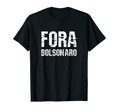 Fora Bolsonaro Brasil Ele Nao No Él Retro Vintage Camiseta