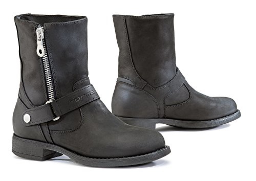 FORMA Botas de Moto para Mujer Eva WP con Homologación de Tipo CE, Negro, 39