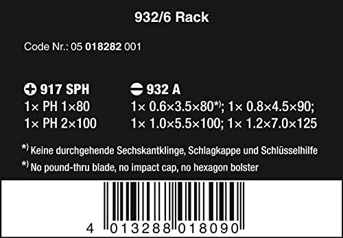 Format 05018282001- Schraubendreher-satz 6kt.6tlg. wera